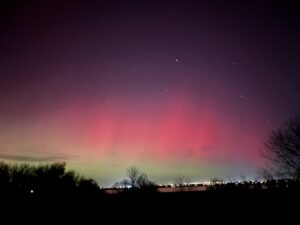 Northern Lights visible over Loveland, Colorado