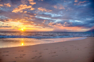 Beach at Sunset, Maui, Hawaii