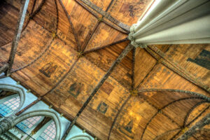 Ceiling of Oude Kerk, Amsterdam, The Netherlands