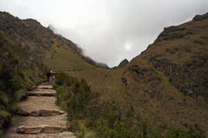 Climb to Dead Woman's Pass (Warmiwañusqa), Inca Trail, Peru