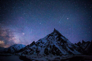 Mitre Peak at Night, Concordia Camp, Karakoram Range, Pakistan