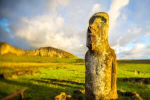 Moai at Sunrise, Easter Island, Rapa Nui, Chile