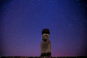 Moai with Coral Eyes, Easter Island, Rapa Nui, Chile