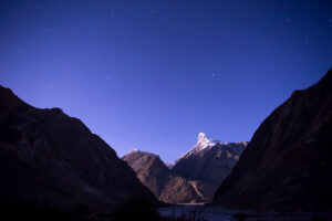 Mountains at night, K2 Base Camp Trek, Pakistan