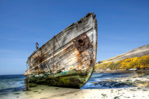 Old Boat, New Island, The Falkland Islands