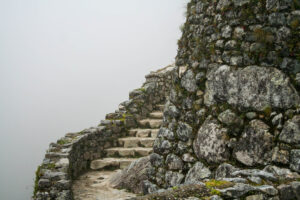 Staircase in the Fog, Inka Trail, Peru