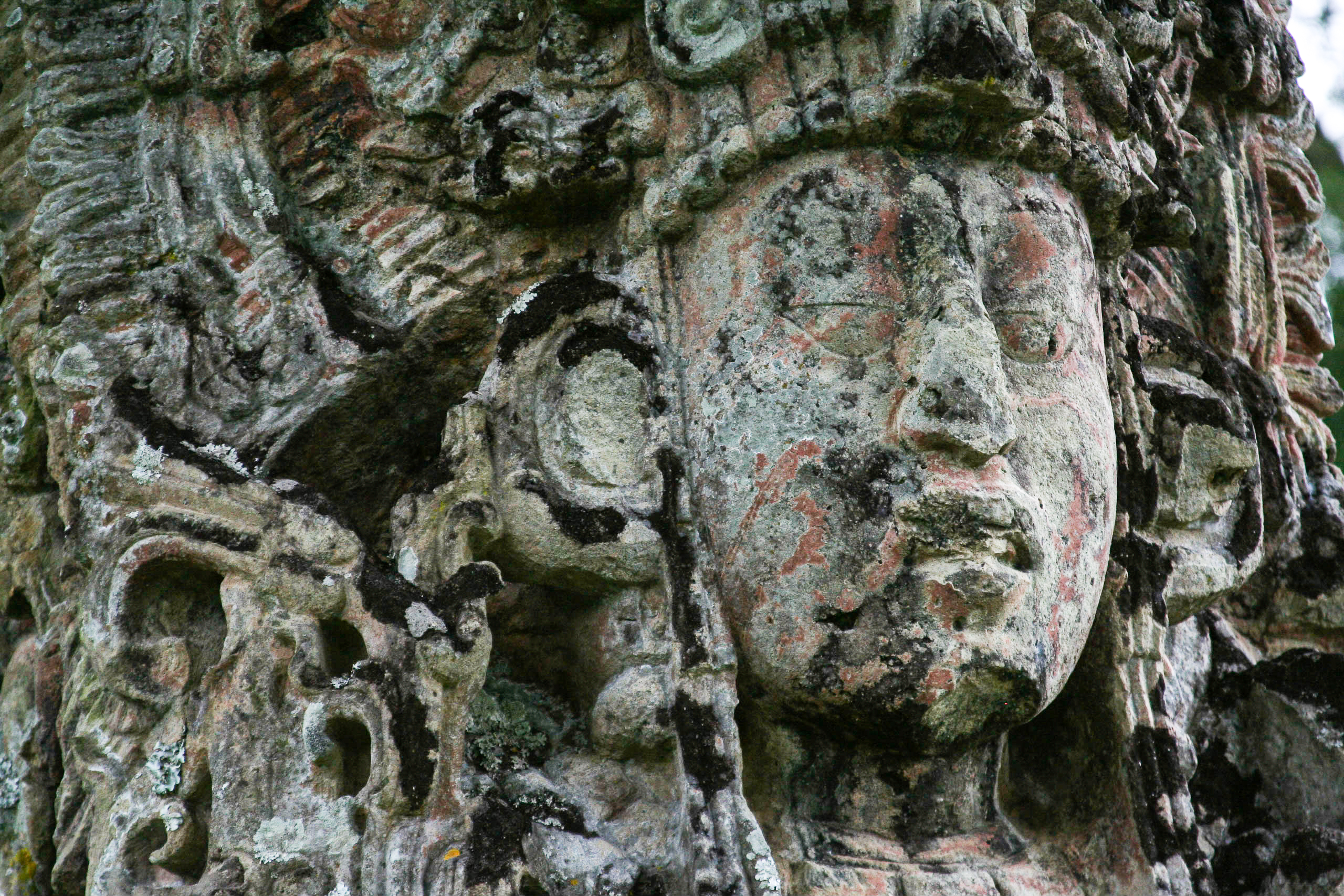 Statue Detail, Copán, Honduras