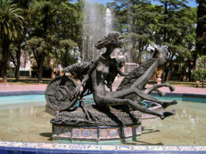 Fountain in Mendoza, Argentina