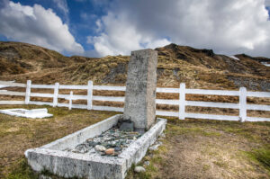 Grave of Ernest Shackleton, Grytviken, South Georgia Island